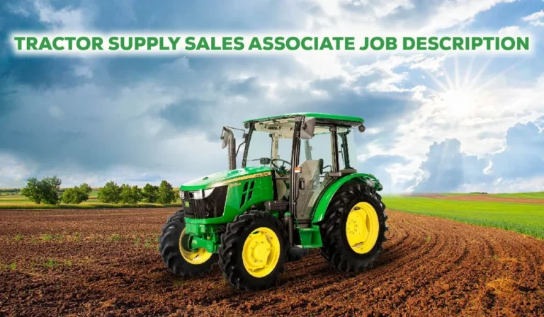 tractor supply sales associate job description